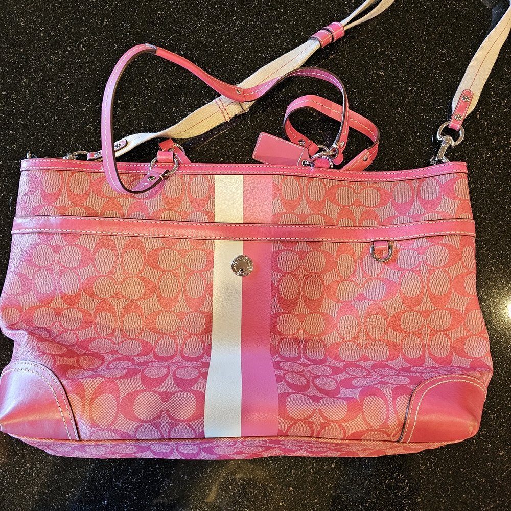 Pink Designer Tote Bag